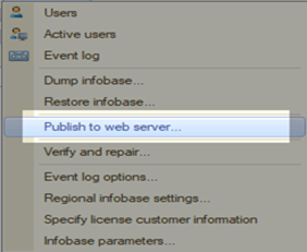 Fig. 62. Publishing on web server